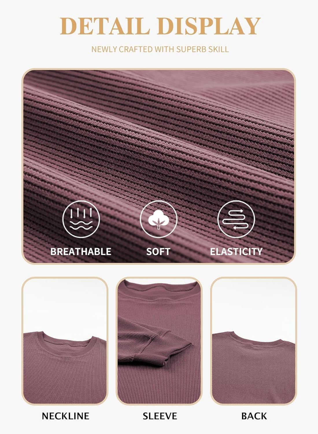 Eytino Women Plus Size Sweatshirts Long Sleeve Crew Neck Casual Oversized Soft Pullover Tops Shirts(1X-5X) - Image 5