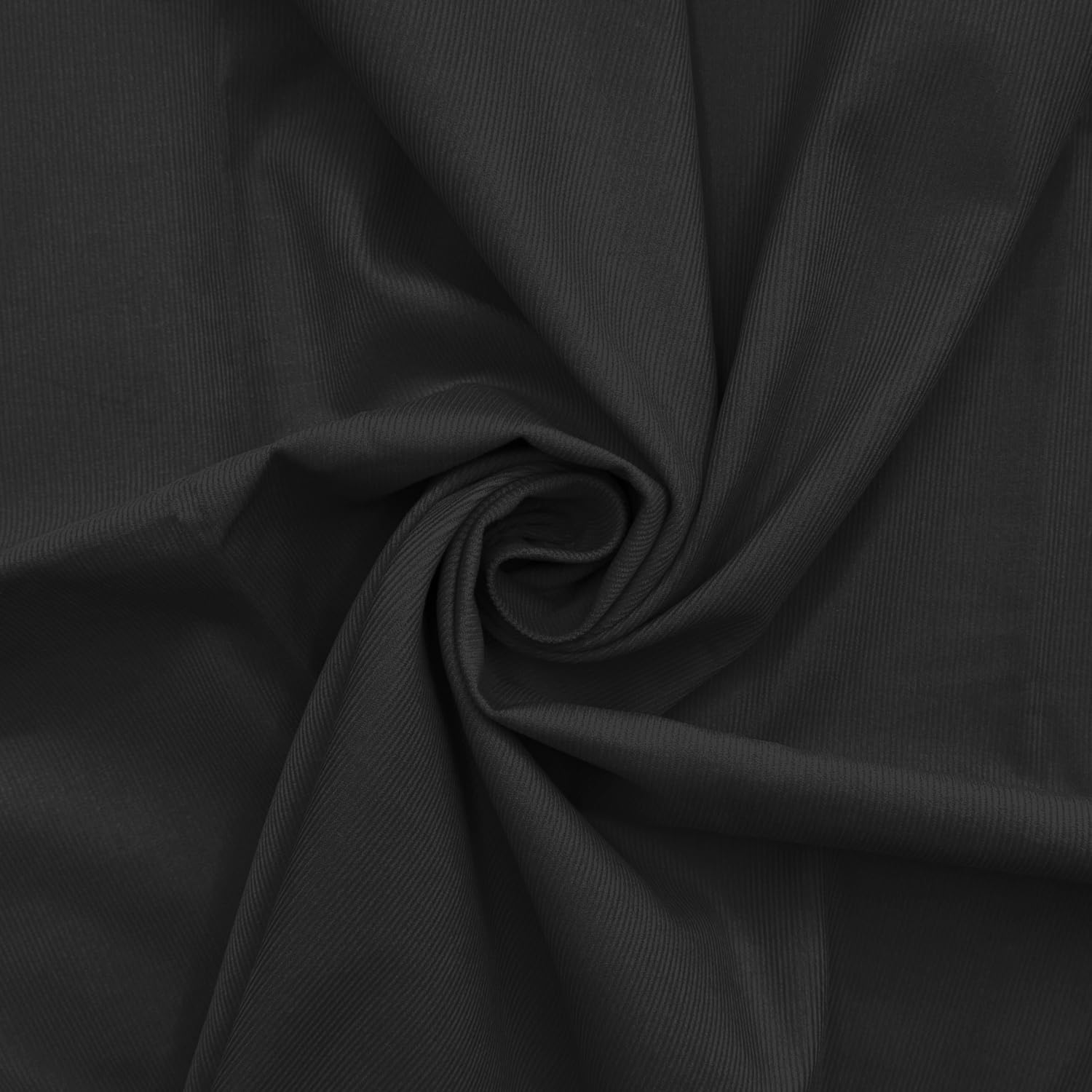 100% Cotton Needlecord Corduroy Fabric 21 Wale 146cm Wide - Dress Craft Material - CNC009 - Charcoal - Half METRE