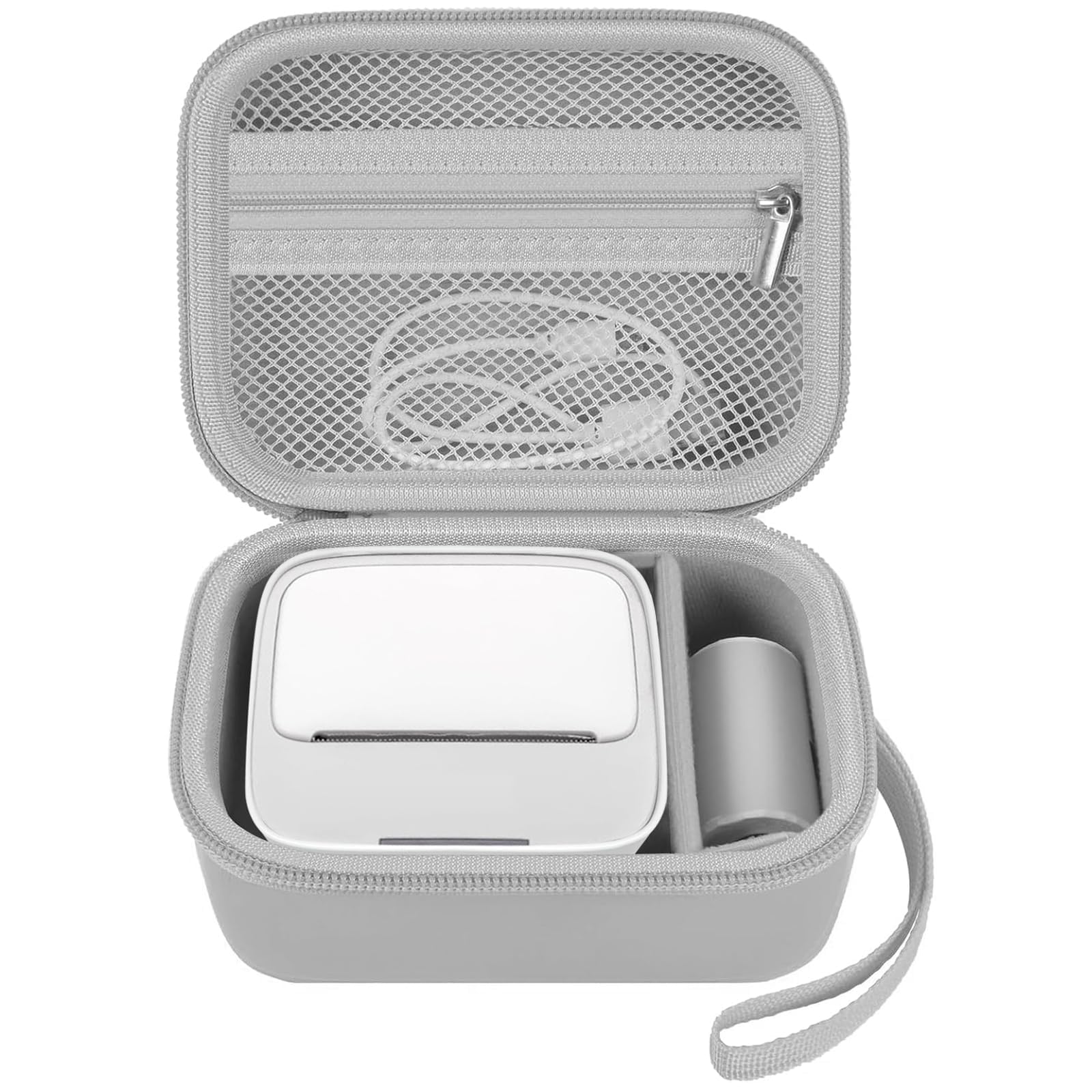 Case Compatible with Phomemo M02/ T02/ M02S/ M02 pro/ Q30S/ M02X Inkless Sticker Photo Printer. Mini Portable Printer Storage Carrying Holder for Label Maker, Thermal Paper, USB Cable (Box-image-47