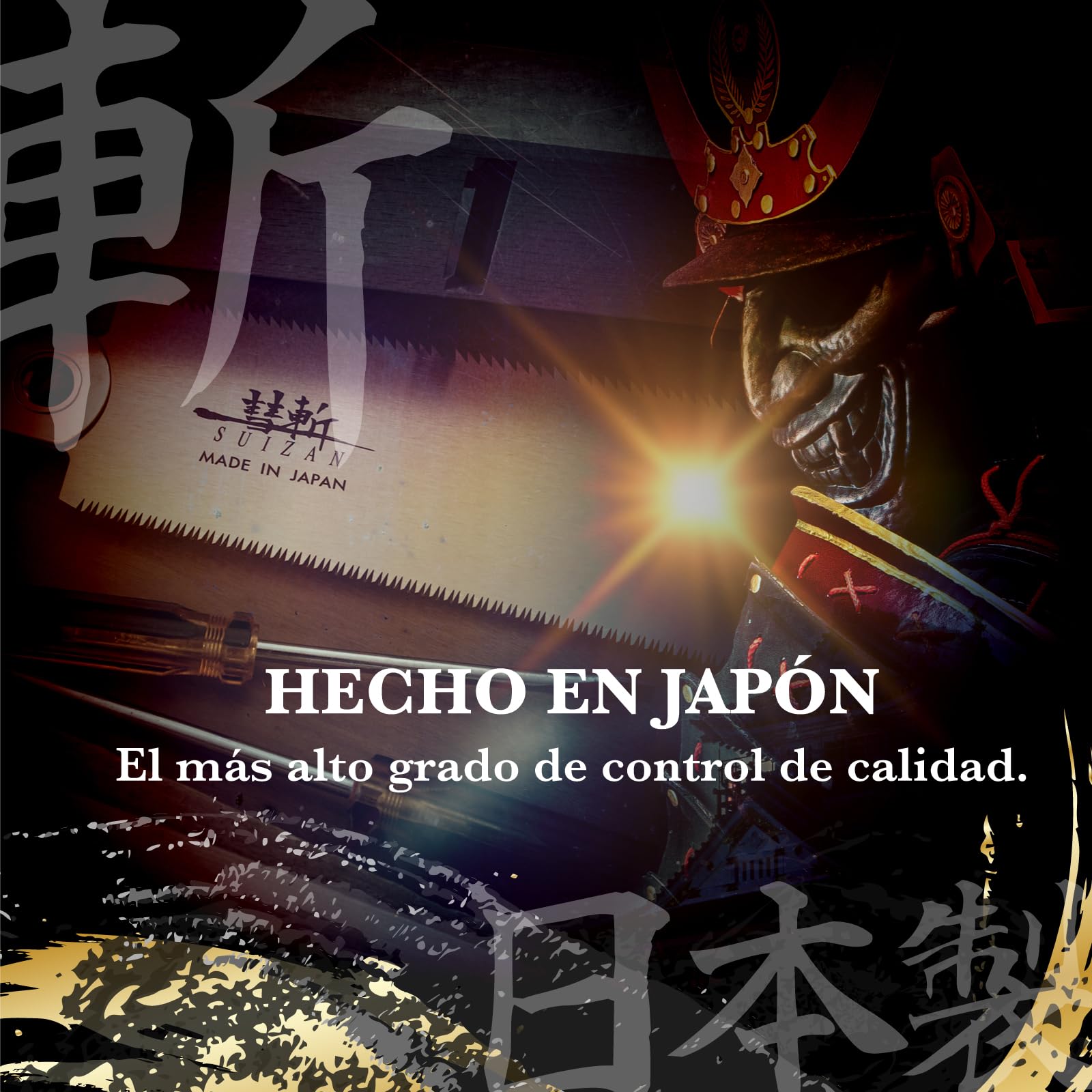 SUIZAN Ryoba Sierra japonesa de doble filo 240mm - Serrucho de mano profesional Herramientas carpinteria madera