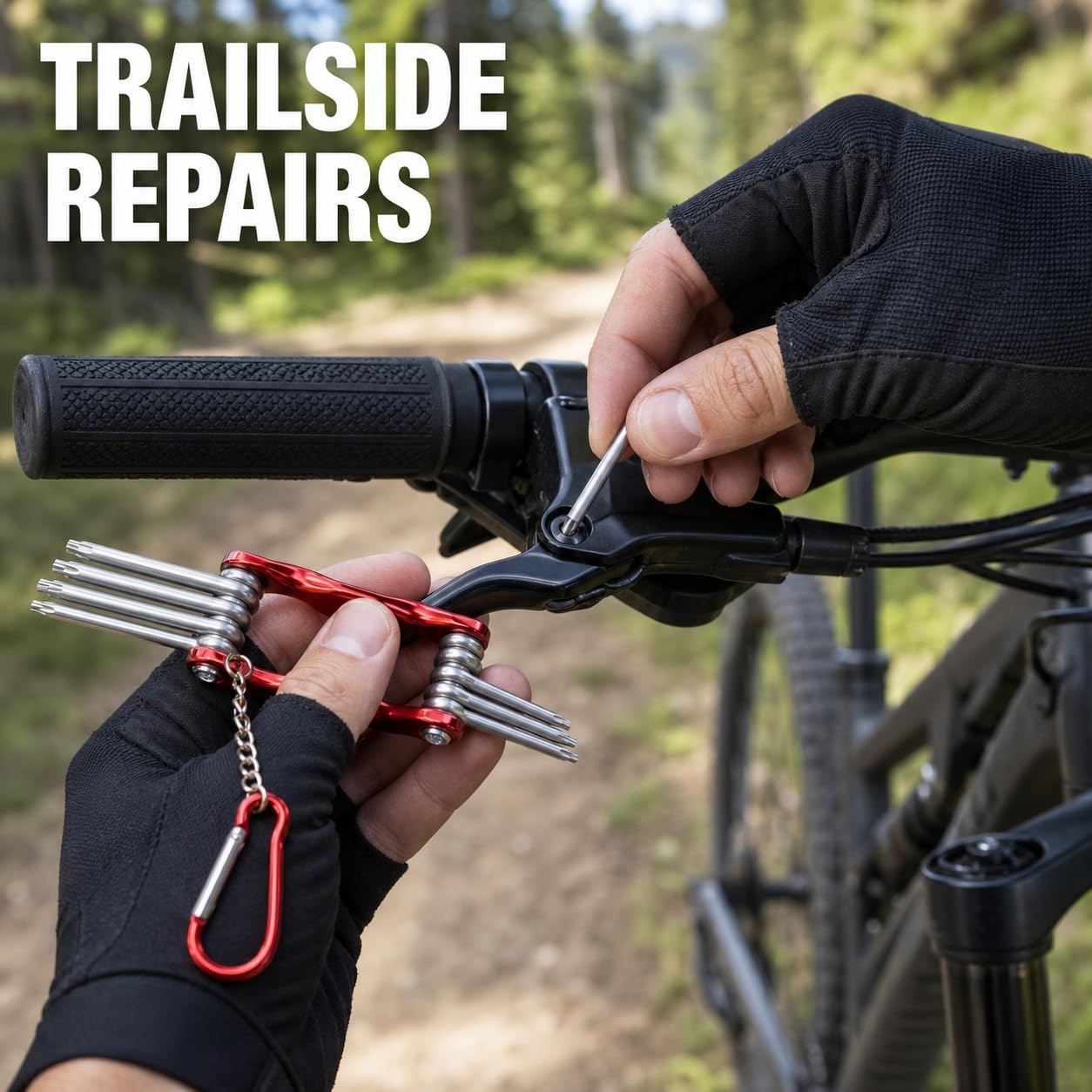 Oblivion Cycle Tool Kit - Portable 8-in-1 Multifunctional Bicycle and Bike Repair Folding Tool Set, Durable, Compact Wrench & Screwdriver Tools for Quick Bike Repairs, Lightweight, Easy to Use 1