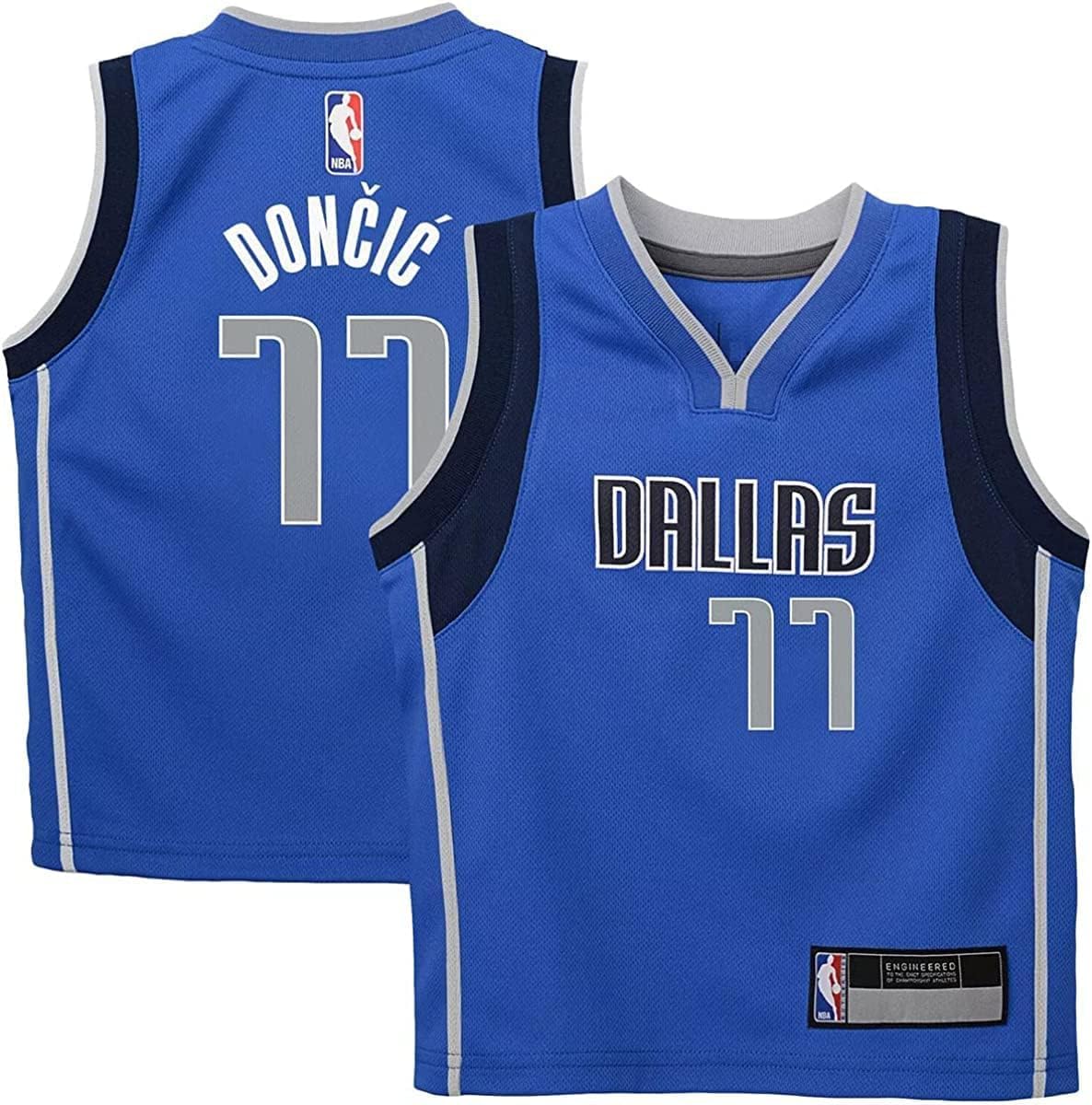 Luka Doncic Dallas Mavericks NBA Toddler Boys 2-4 Blue Icon Edition Player Jersey