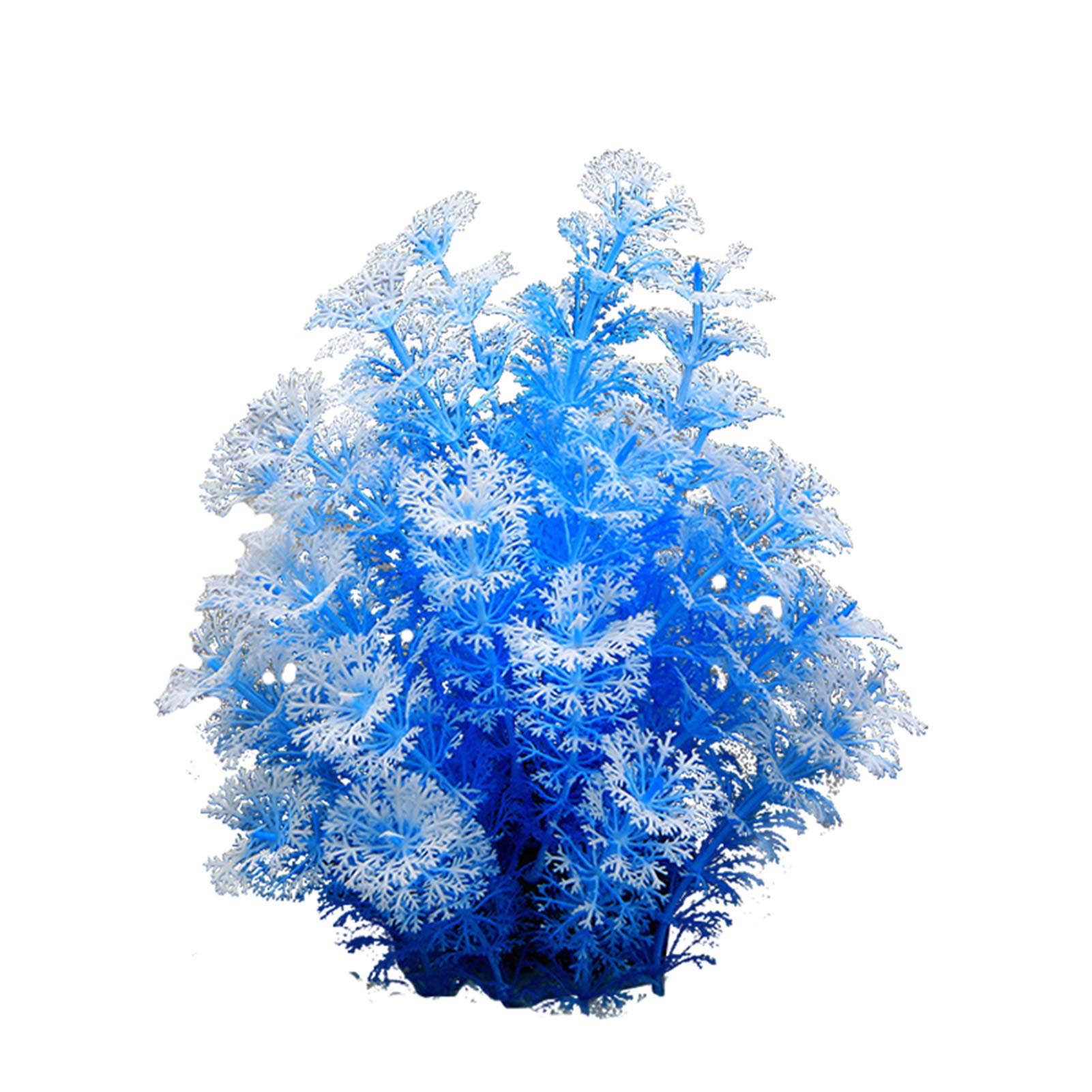 CUSROS Artificial Aquarium Plants Artificial Water Plants Fish Tank Decoration Safe Multifunctional Plastic Simulation Fake Aquatics Plants for Home Blue One Size