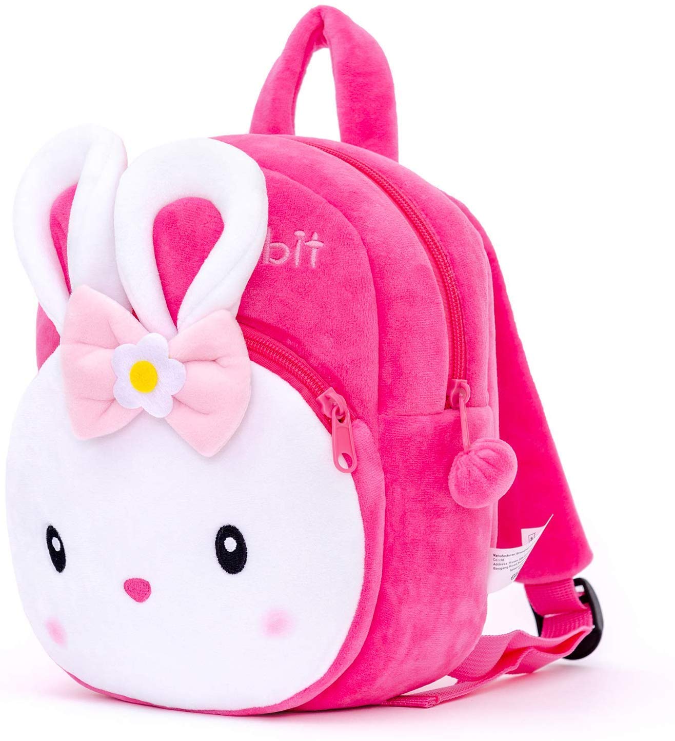 chikly Soft Cartoon Animal Toddler Plush School Mini Travel Backpack Bag For 2 To 6 Years Kids/Boys/Girls - Nursery, Preschool, Picnic-picture-13