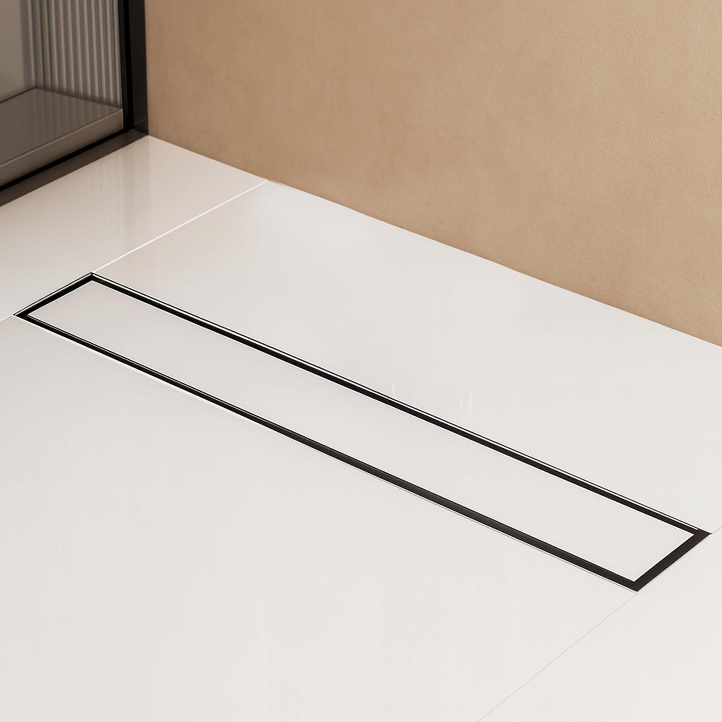 LIPKA Rectangular Tile Insert Shower Drain Channel | 18 x 3 Inches | Waste Water Floor Drain for 13mm Tile | 304 Stainless Steel | Invisible Shower Drainer Channel | Anti Cockroach Trap and Side Hole — Amazon image 11