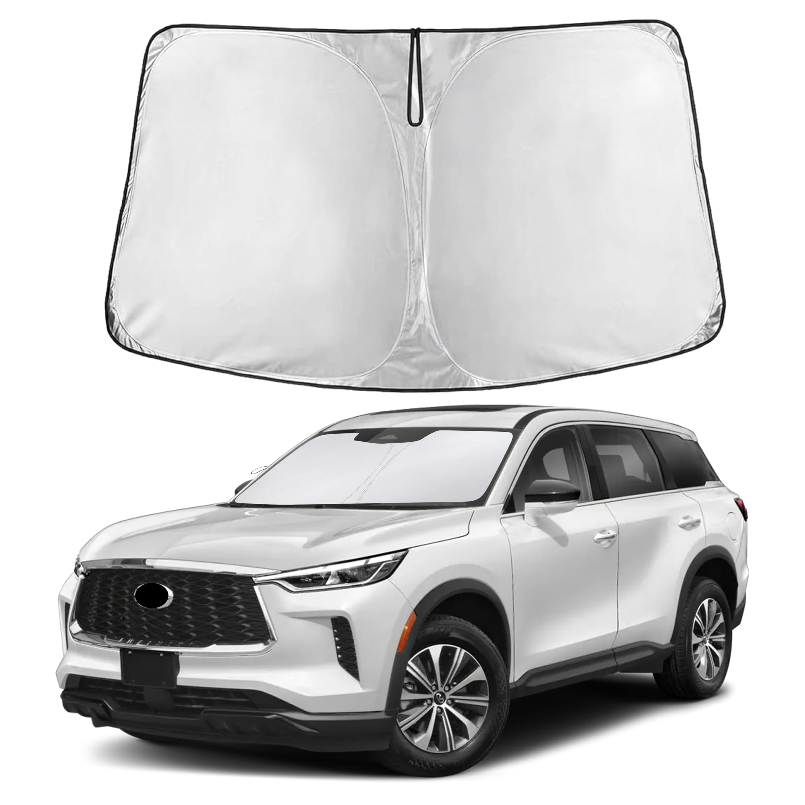 EcoNour Windshield Sun Shade Compatible for Infiniti QX60 2014– 2024 2025