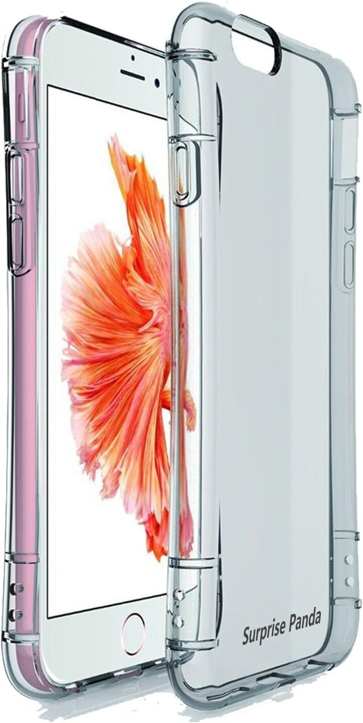 iPhone 6s Plus Case, Doopoo ltra Hybrid Flexible Slim TPU Bumper Case with Shockproof Protective Cushion Corner for iPhone 6/6s plus - Crystal Clear