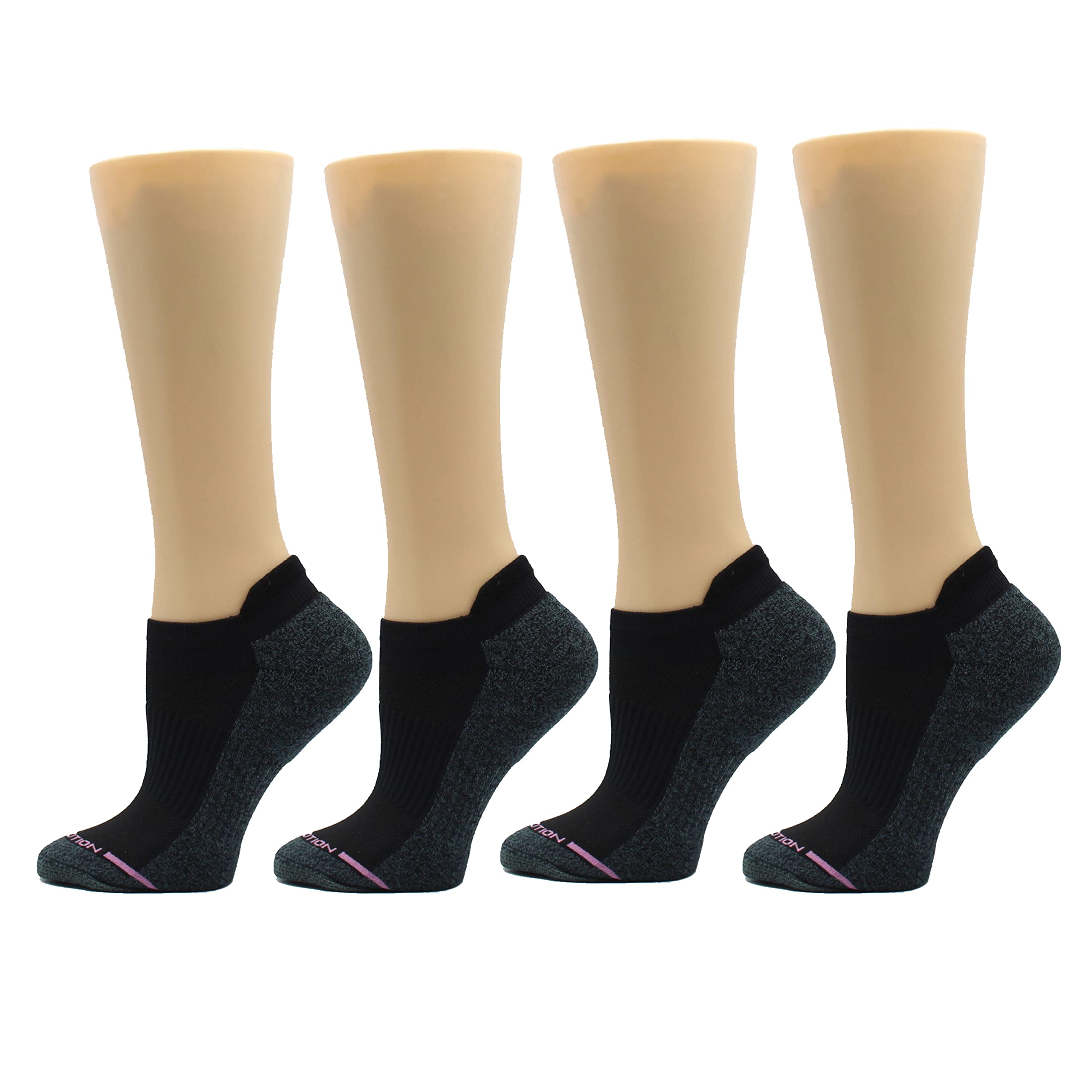 Dr. Motion 4 Pairs Compression Socks for Women, Low Cut Ankle