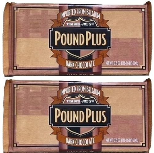 Trader Joes - Barras de caramelo con 54 % de cacao y chocolate oscuro, 2 unidades, sin sabores artificiales, sin conservantes