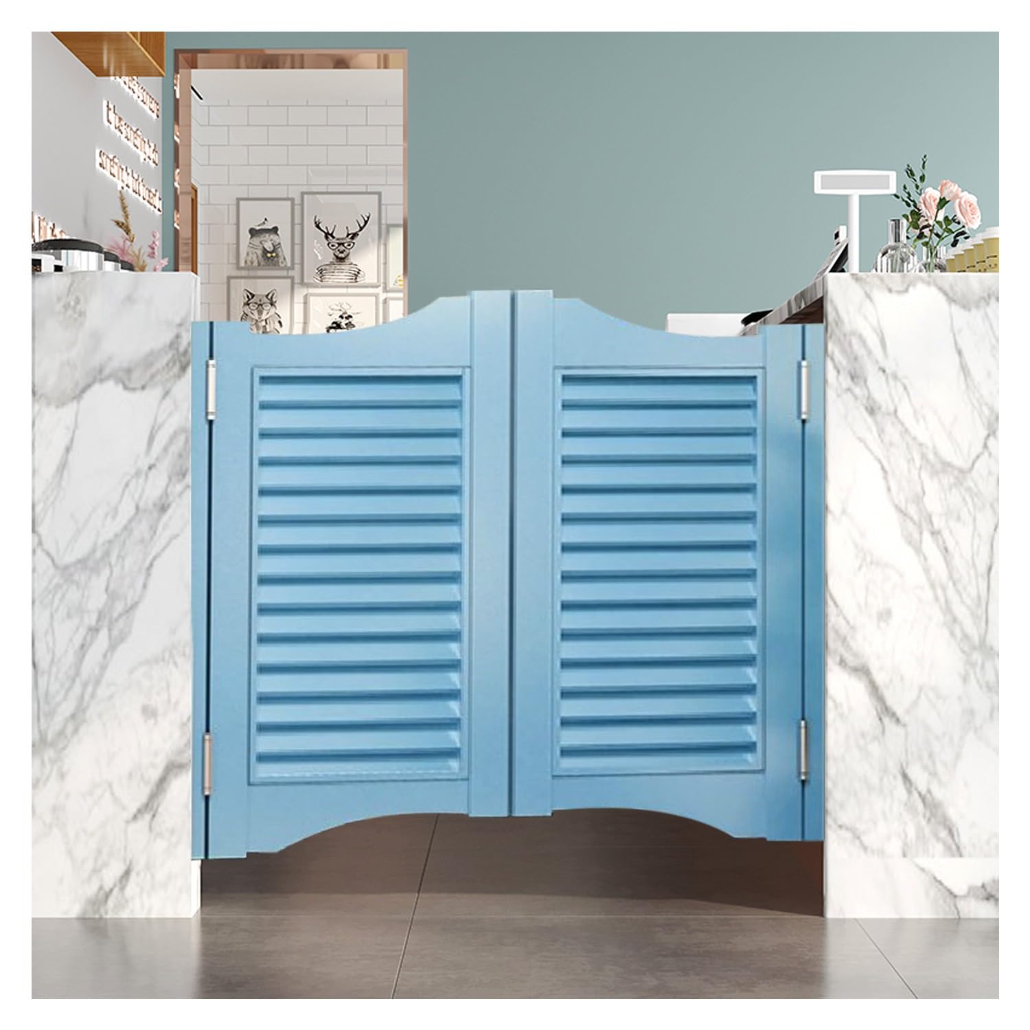 Portes battantes à fermeture automatique pour cuisine et bar