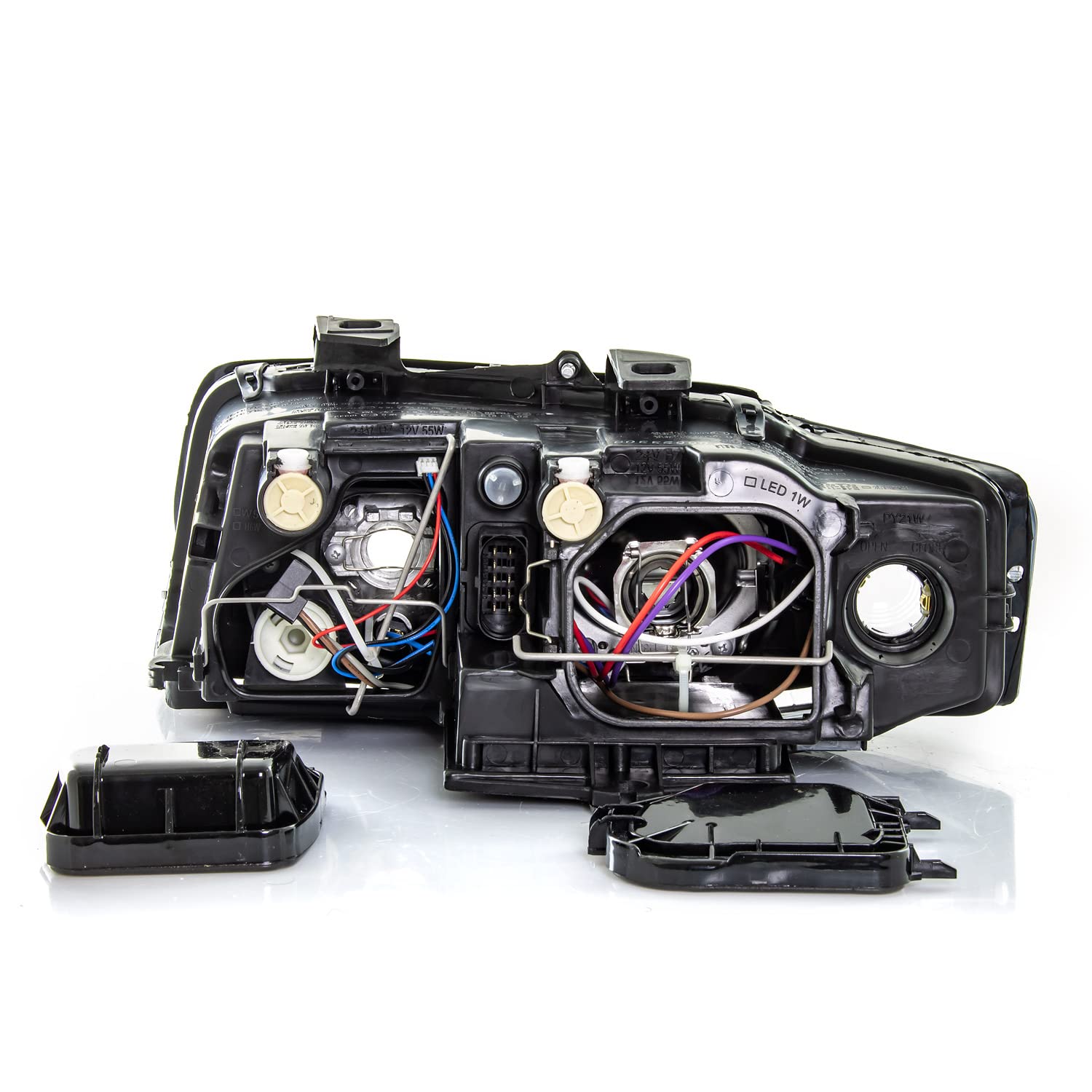 Faro halógeno principal faro delantero derecho H7/H7 con soporte de lámpara para modelo A4 8E2 B6 8E5