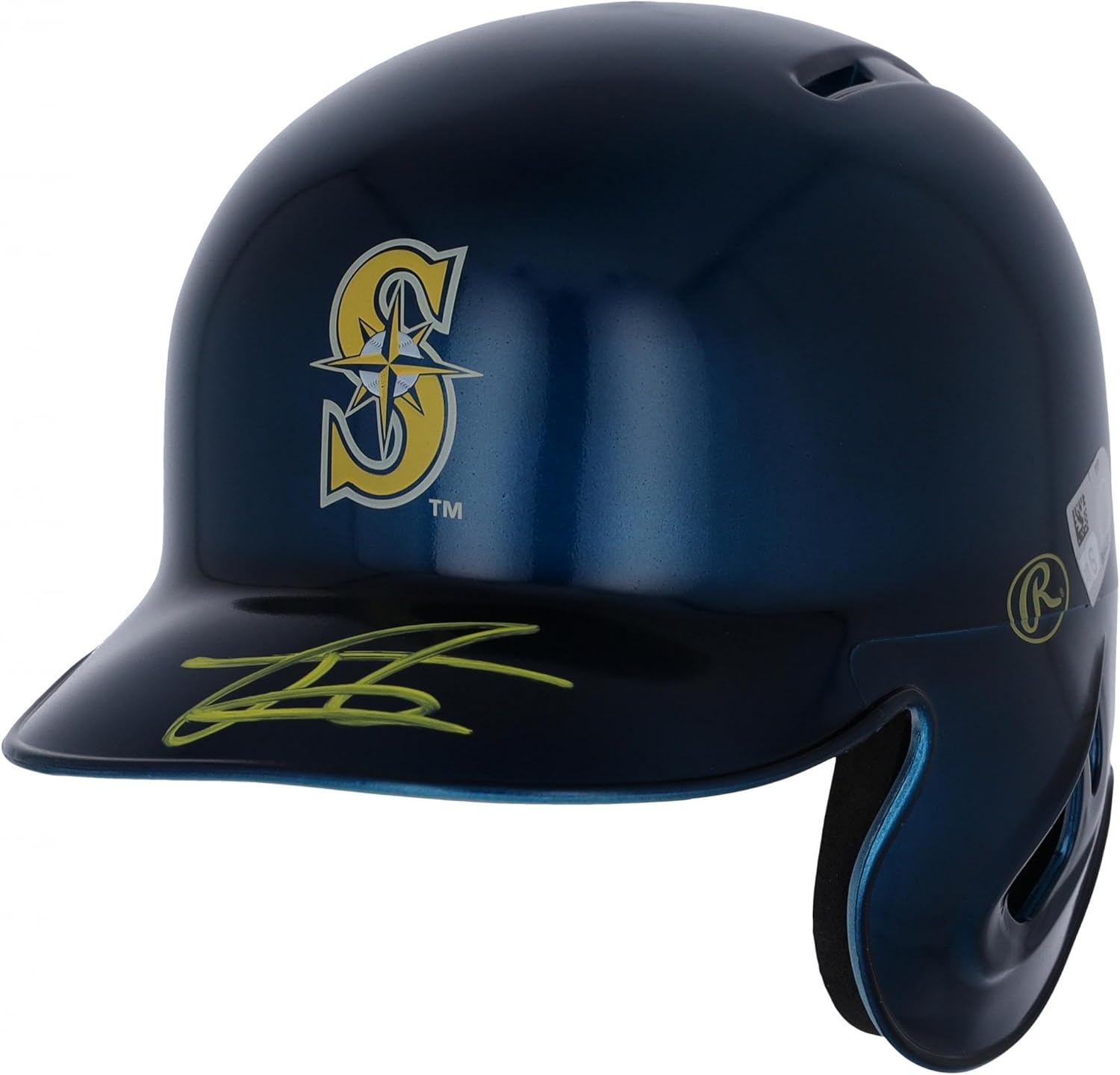 Julio Rodriguez Seattle Mariners Autographed Alternate Chrome Mini Batting Helmet - Fanatics Exclusive - Autographed MLB Helmets