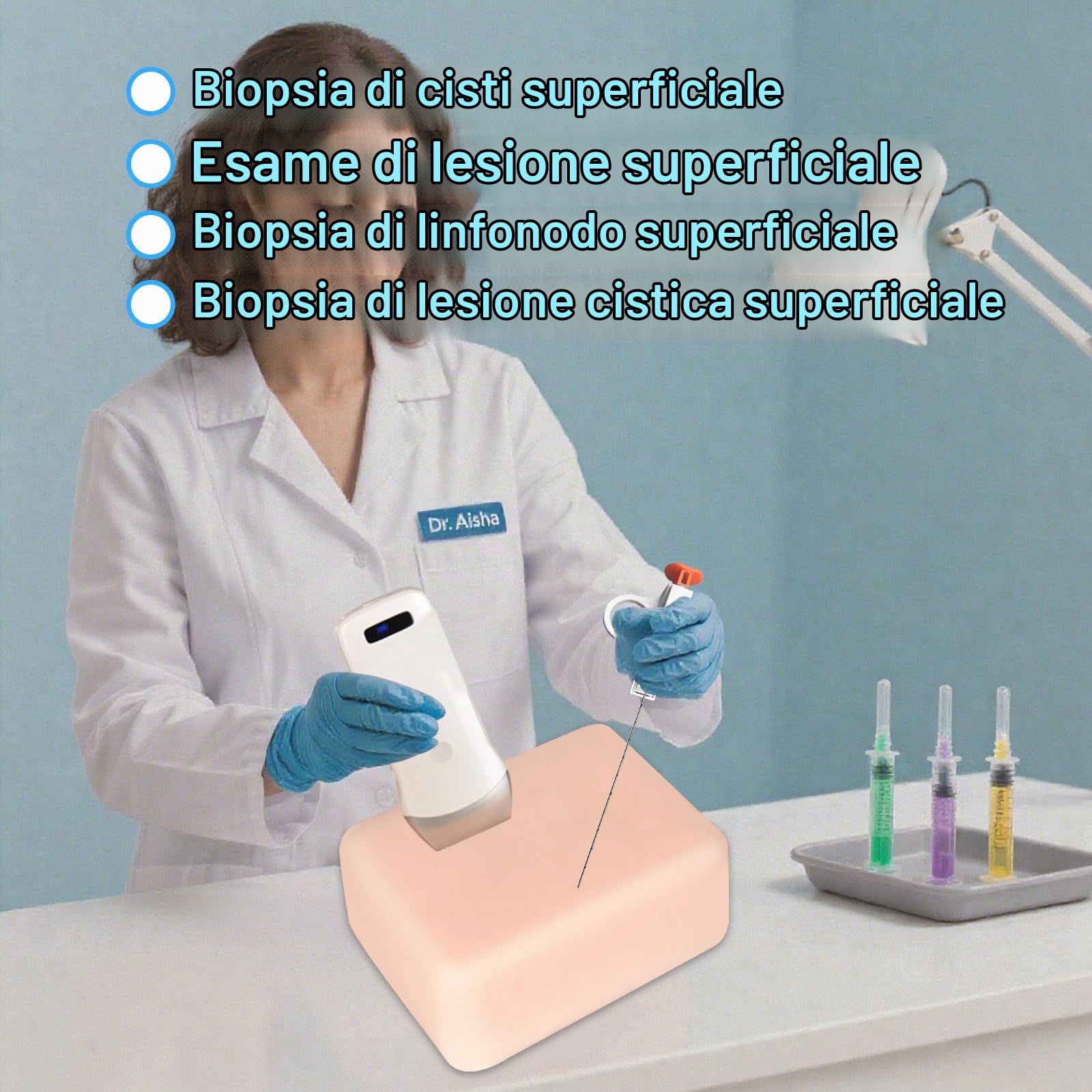 Modello Di Puntura Ad Ultrasuoni Biopsia Linfonodale Superficiale Kit Di Pratica Di Puntura, Piccola Biopsia Di Localizzazione Della Lesione