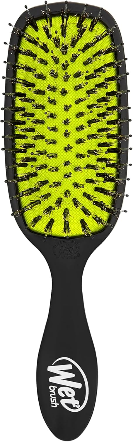 Wet Brush Shine Enhancer Hair Brush, Purple - Exclusive Ultra-soft IntelliFlex Bristles - Natural Boar Bristles Leave Hair Shiny And Smooth For All Hair Types - For Women, Men, Wet And Dry