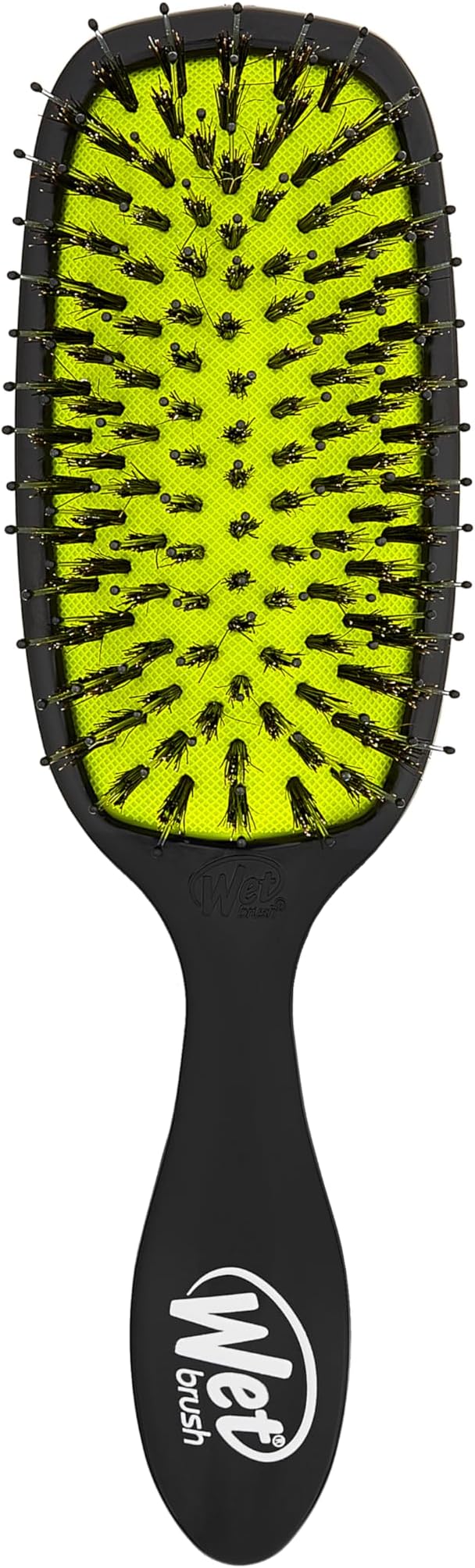 Shine Enhancer Hair Brush - Black - Exclusive Ultra-soft IntelliFlex Bristles - Natural Boar Bristles Leave Hair Shiny And Smooth For All Hair Types - For Women, Men, Wet And Dry Hair