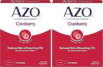 Cranberry Urinary Tract Health Supplement, 1 Serving : 1 Glass of Cranberry Juice, Sugar Free Cranberry Pills, 50 Count (Pack of 2)