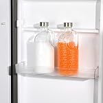 Fox Run Bouteille en verre et ensemble de lis, ensemble de 2 39 oz Pitchers en verre avec Lids 1.15 Liter/39 Capacité d'once Chaque interpréteur Magnifiques emplacements en verre & Lids en acier inoxydable Parfait pour le lait, le jus & Eau