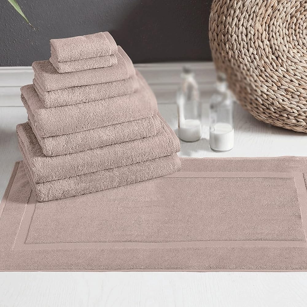 JSEIAJB Cotton Quick Dry Bath Towel Bath Mat Set Towel Classic Towel