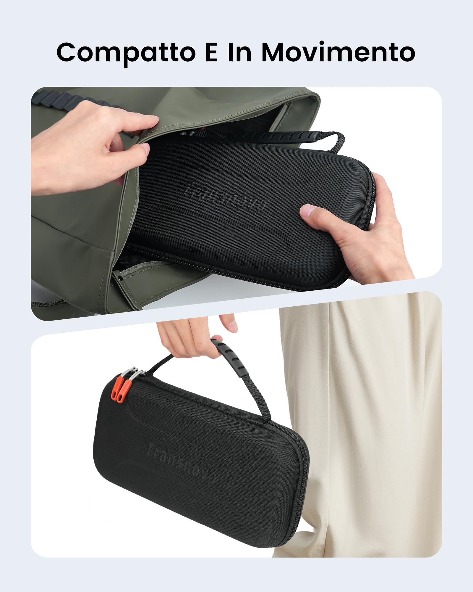 TRANSNOVO Custodia Compatible con Nintendo Switch 2 con Accessori – Case Rigido con 24 Slot per Cartucce di Gioco, Protezione Schermo HD, Supporto, Tappi per Joystick e Custodie per Joycon