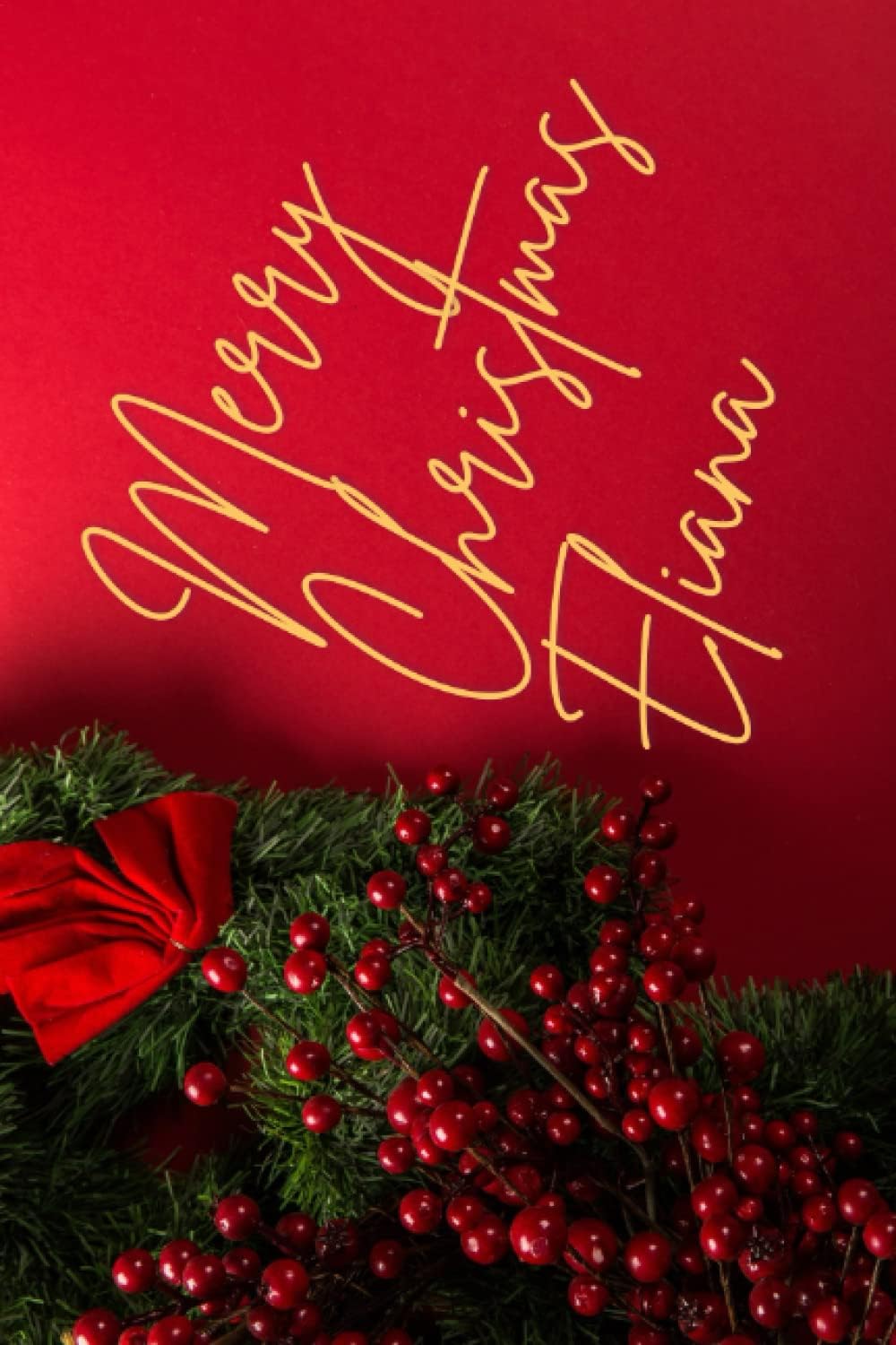 Merry Christmas Eliana : A Personalized Gift Notebook for Women and Girls:: 6 x 9 Journal, Diary Journal, Notebook Author Gift, Drawing Notebook