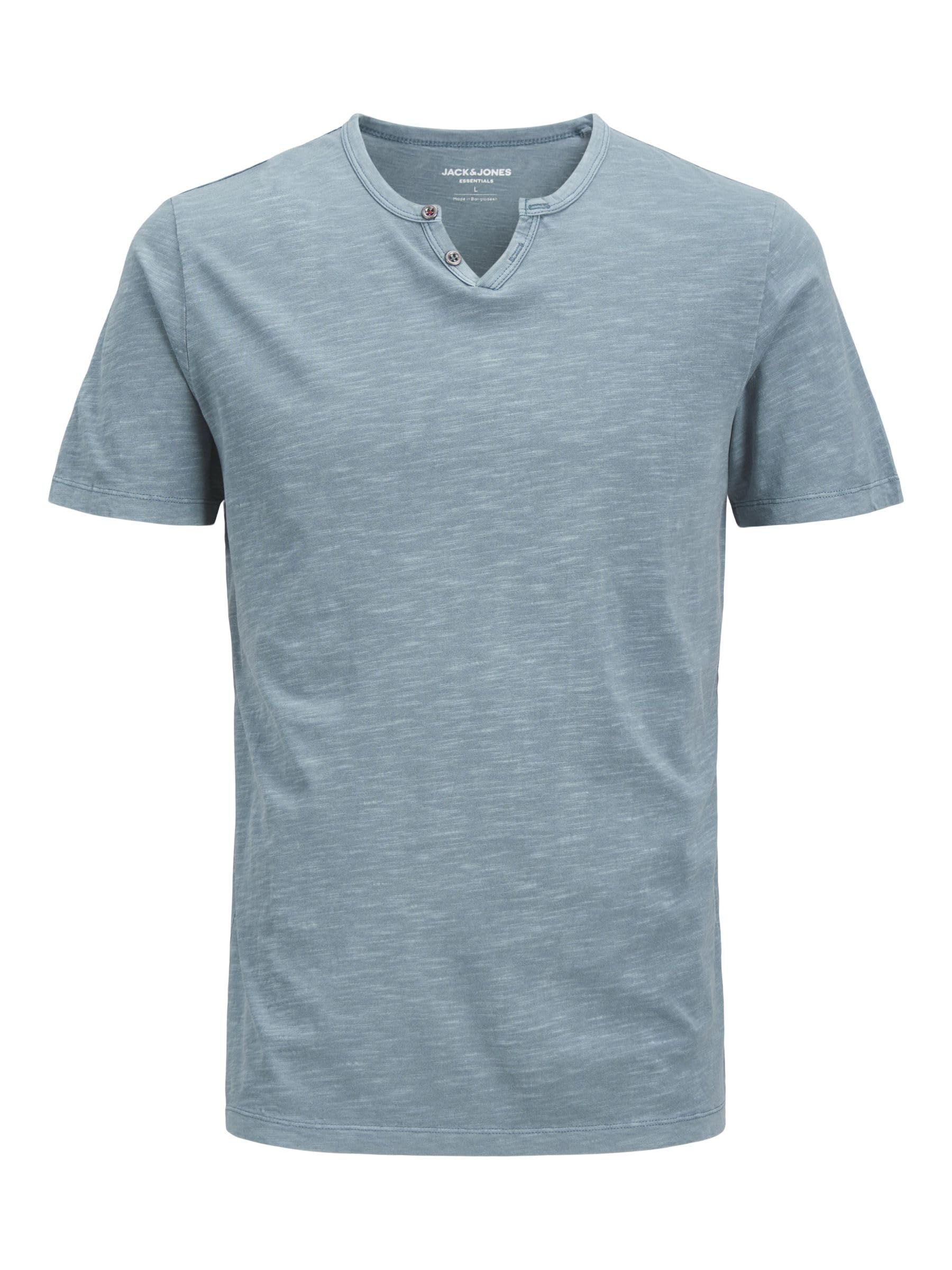 Jack&Jones JJESPLIT Neck Tee SS Noos, Oceanview, XS