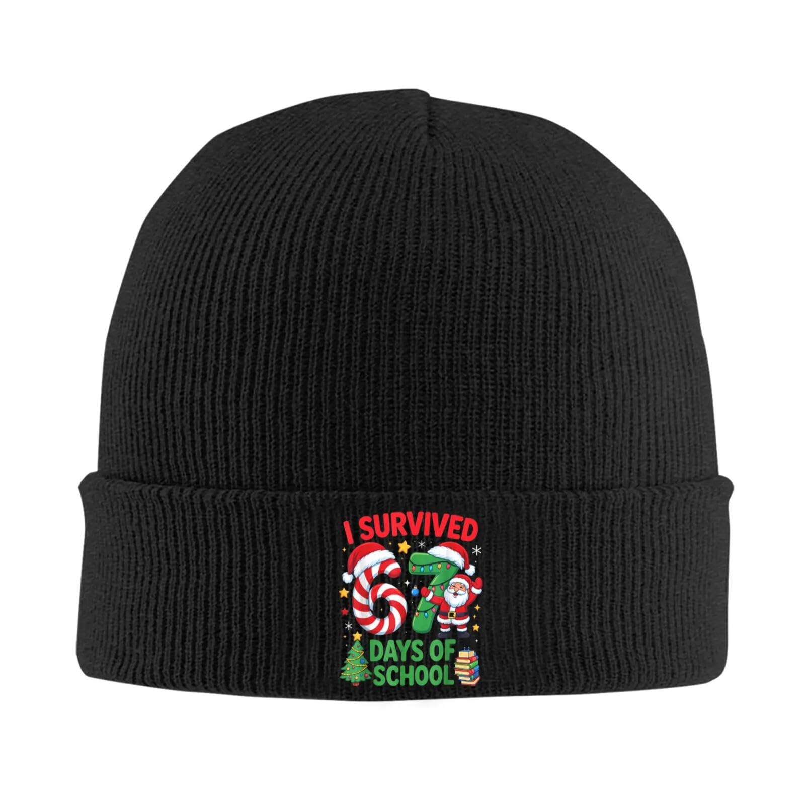 Bonnet Six Sept de Noël Canne d'Amour Cadeau Hivernal - 7