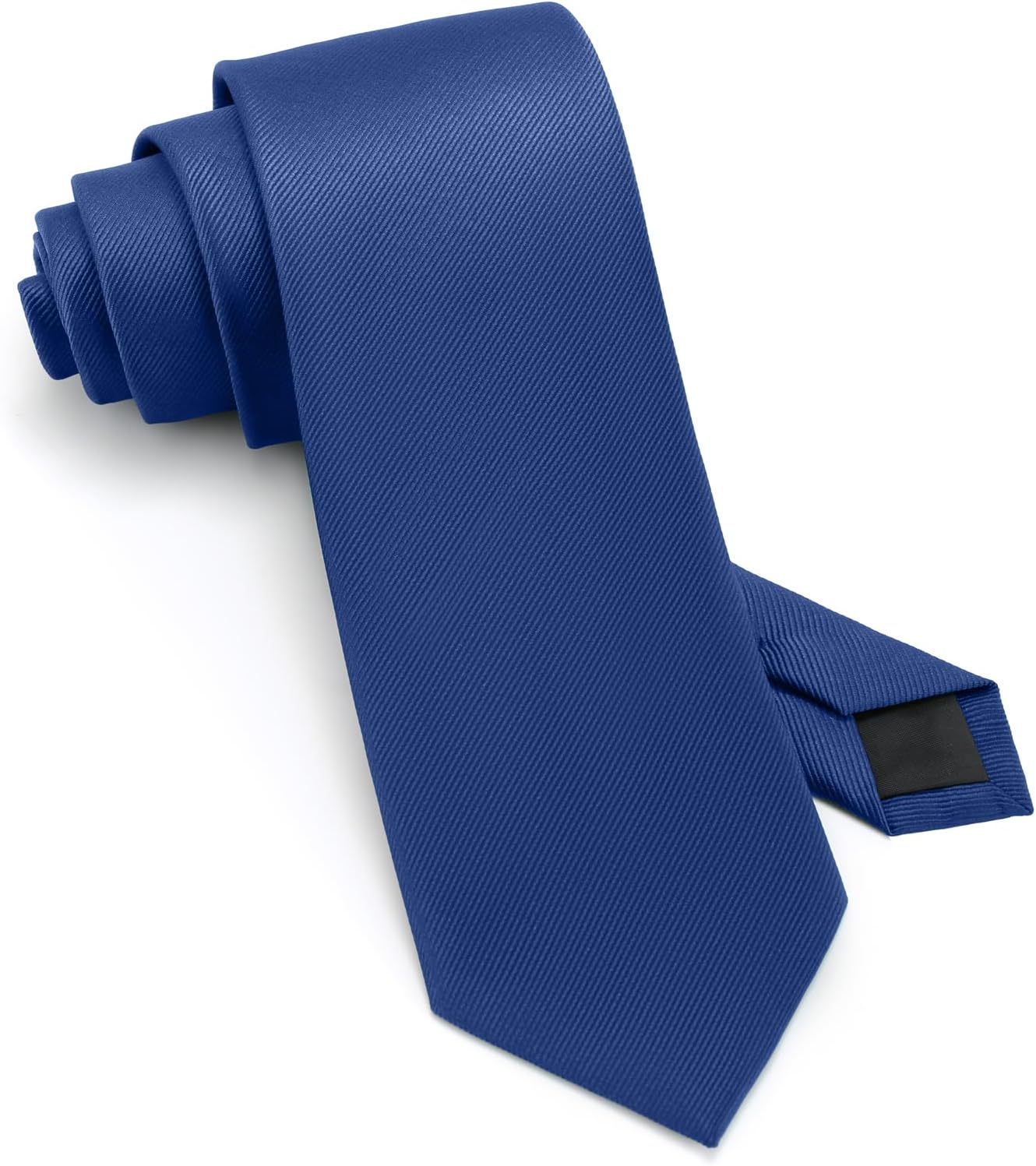 63'' XL Black Ties For Men Solid Color Extra Long Neckties 3.35" (8.5CM) Men's Big and Tall Ties with Gift Box