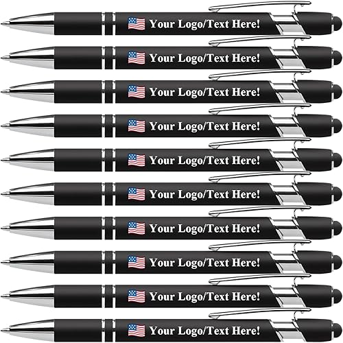 Bolígrafos personalizados con lápiz capacitivo, bolígrafos personalizados impresos con tu logotipo o mensaje, ideales para regalos, promociones y