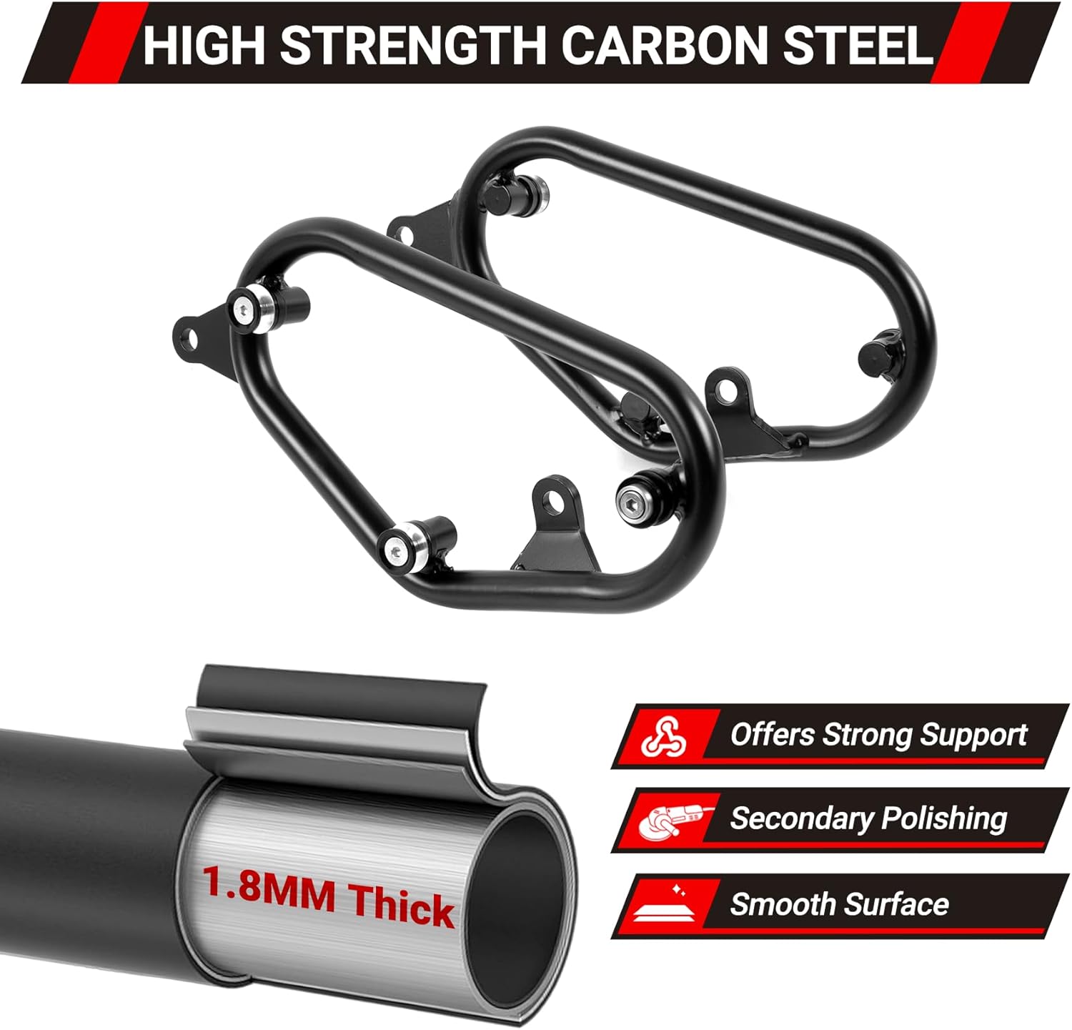 Motorcycle Saddlebag Support Brackets for Rebel 300 CMX300 Rebel 500 CMX500 2017 2018 2019 2020 2021 2022 2023 2024 2025 2026 Saddle Bag Side Support Mount Brackets