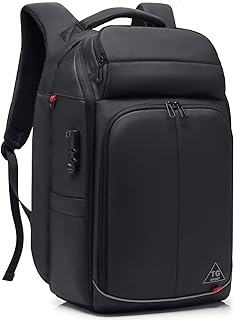 Fresion Zaino Business antifurto per Uomo Zaino per Laptop con Porta di Ricarica USB, Zaino per Laptop da 15,6 Pollici, Zaino da Viaggio, Bagaglio a Mano, Aereo per Lavoro, Viaggio di Lavoro, Nero