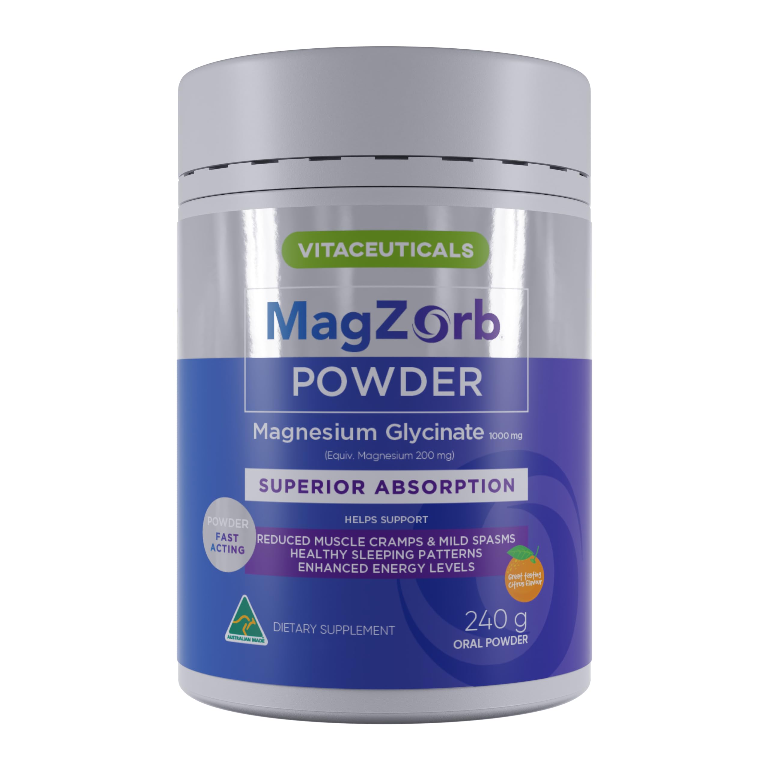 Vitaceuticals MagZorb HIGH STRENGTH Magnesium Glycinate Powder