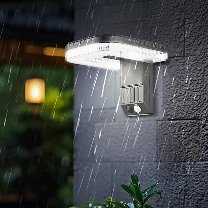 Generic Zonnewandverlichting Outdoor - Draadloze bewegingssensor Buitenscontrole, waterdichte LED - | Patio Yard Beveiligingslamp, weerbestendig dekverlichting voor de ingang van de tuinbalkon photo 3