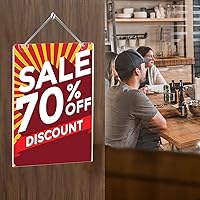 Vista 12 de PecMuikee Acrylic Sign Holder 8.5x11, Wall Mount Acrylic Sign Holder and Plastic Paper Display Ad Frame bonus with 3M Tape and Mounting Screws for