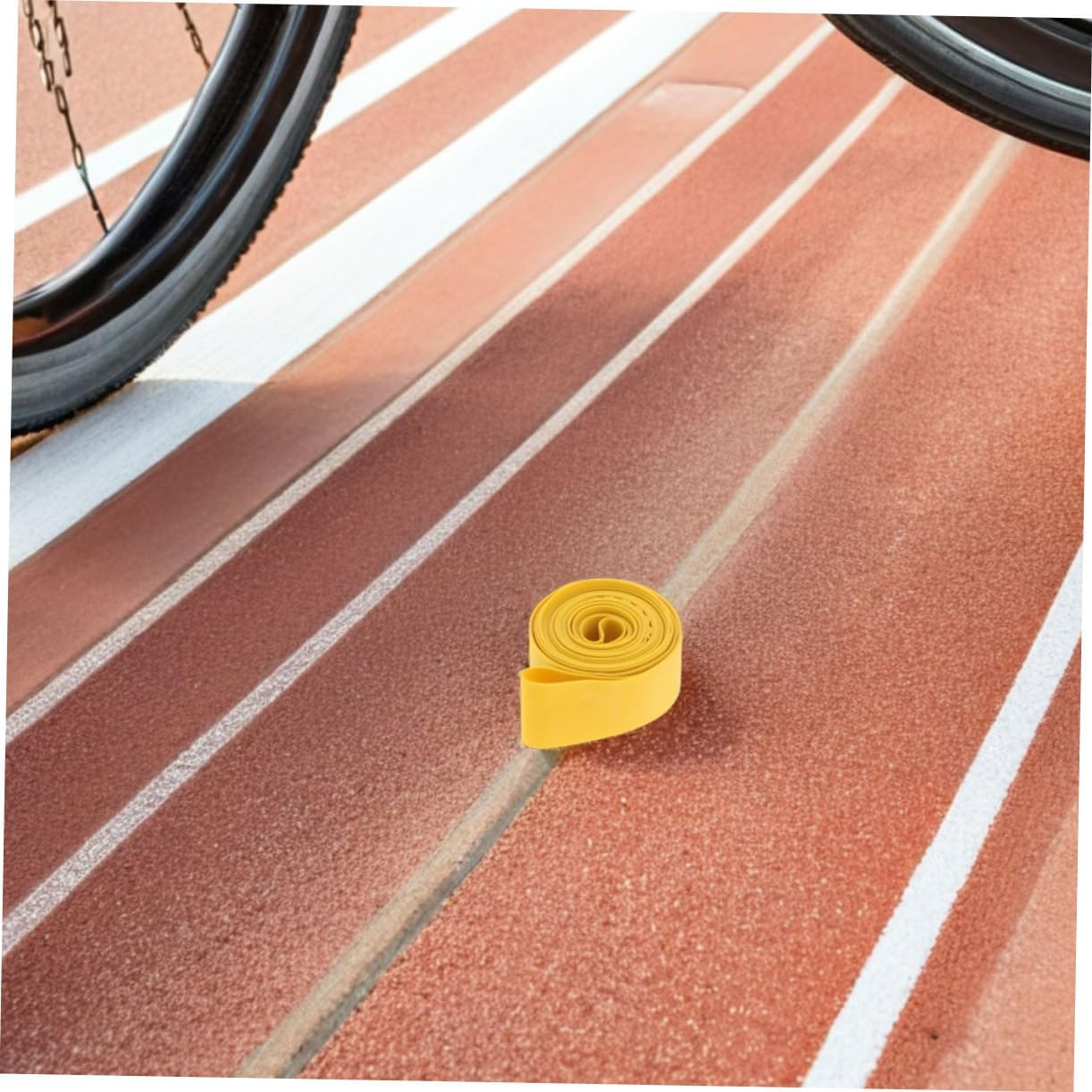 Toddmomy 4pcs Bicycle Rim Strips Durable PVC Tire Liner Protectors for Road Mountain Bikes High Puncture Resistance Easy Installation for Enhanced Ride Safety