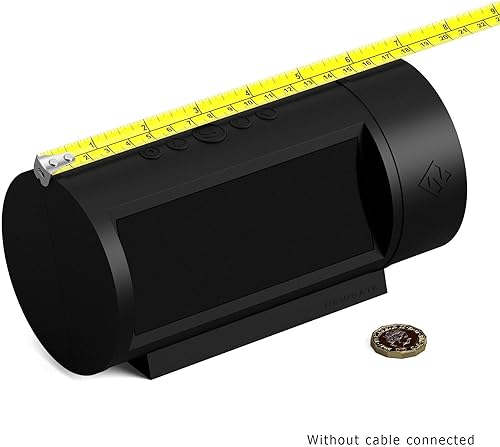 Miniatura 7 de NEWGATE Reloj despertador Pil  Reloj LED digital retro  Negro  Ideal para mesita de noche, escritorio o estante  Accesorio retro para dormitorio y