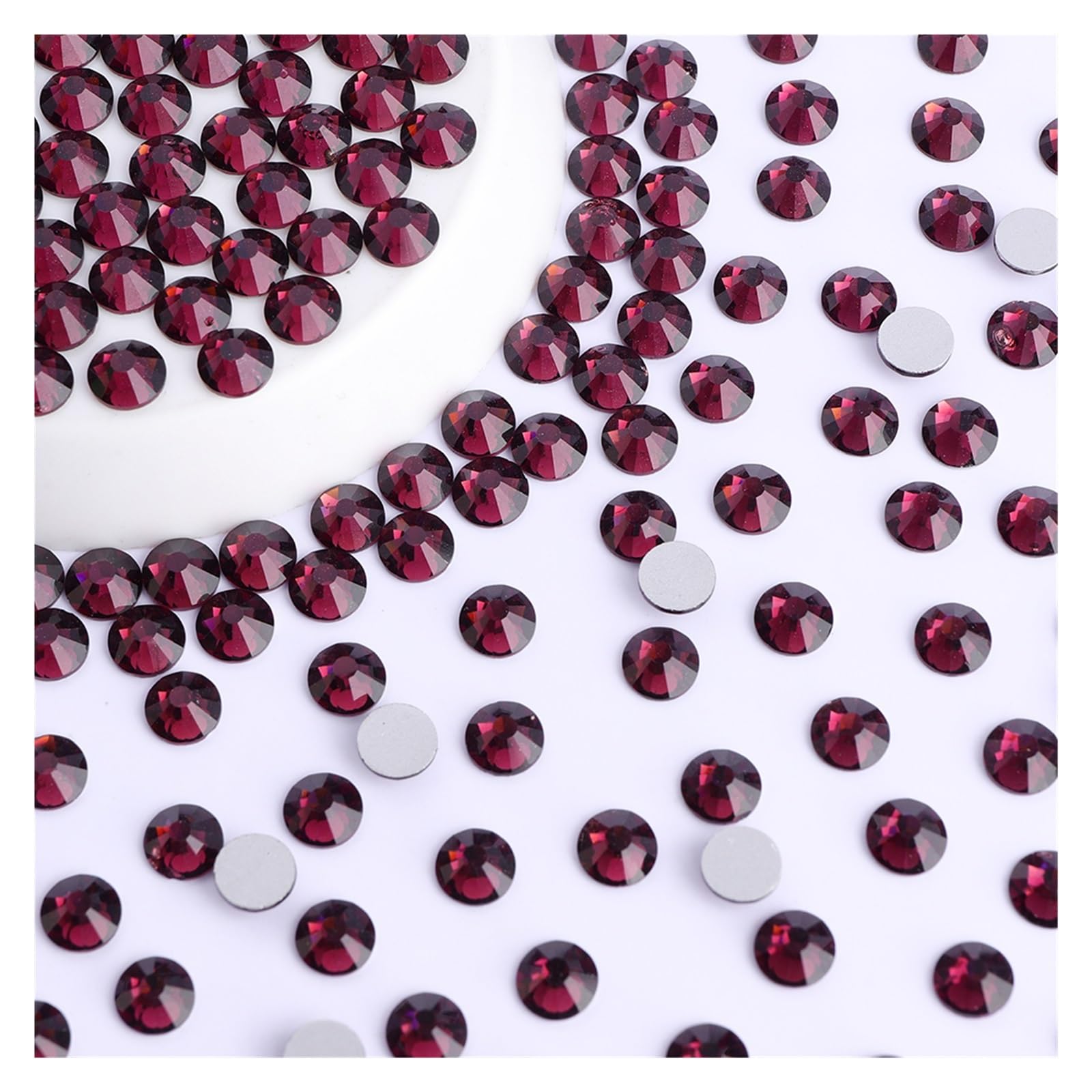 Glass Nail Art Rhinestones Glitter Round Flatback Crystal SS6 SS20 Manicure