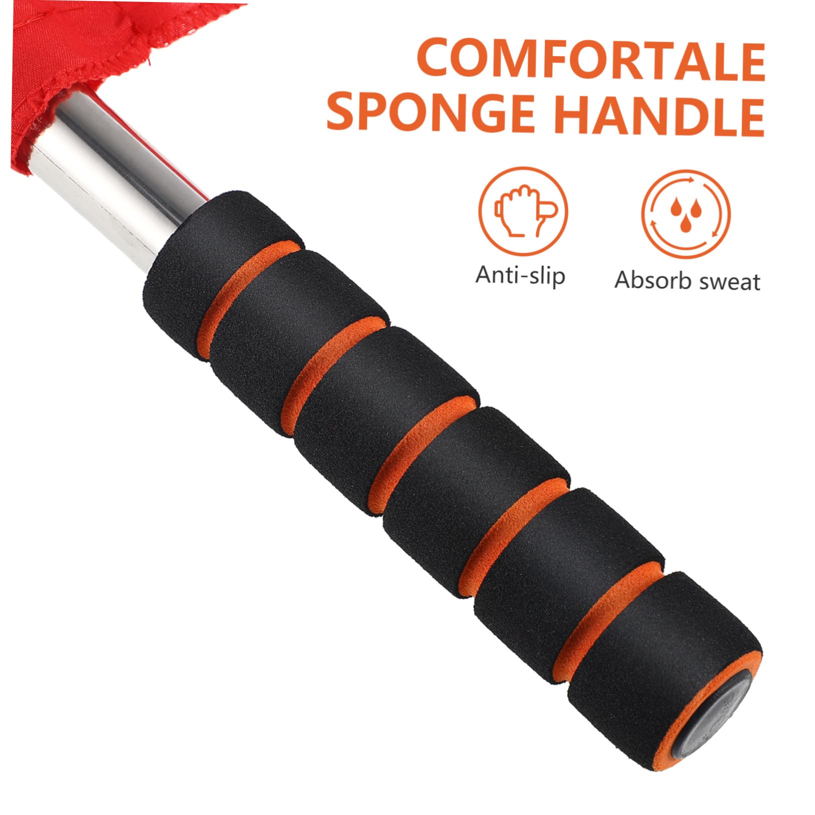Anneome 4pcs Bandera de árbitro Acero Inoxidable Banderas De Señalización Amarillo Rojo Verde Blanco para Partidos Deportivos Bandera De Comando Ligeramente Diseñado con Mástil Acero Inoxidable