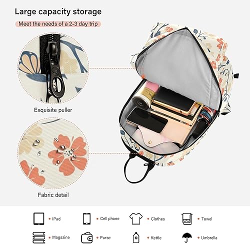 Miniatura 6 de Tennis Racquet Ball Bag Cute Sturdy Cartoon Butterflies Flower Light Color Tennis Bag Holds 2 Rackets for Women Men raquetas de tenis para