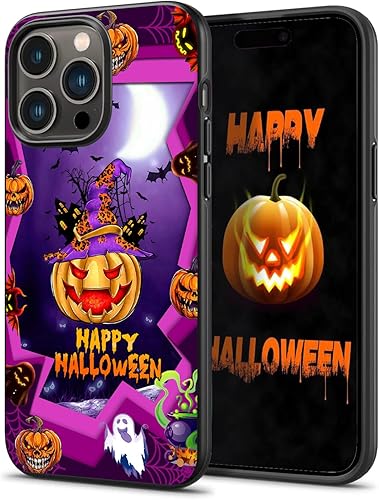 Happy Halloween - Funda para teléfono compatible con iPhone 15, 14, 13, 12, 11 Pro Max, Samsung Galaxy S23 S22 S21 S20 FEA14 A54 A03S A53 A13Note