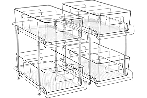 HIHEGD 2 Tier Bathroom Storage Organizer: Optimize Under Sink Space
