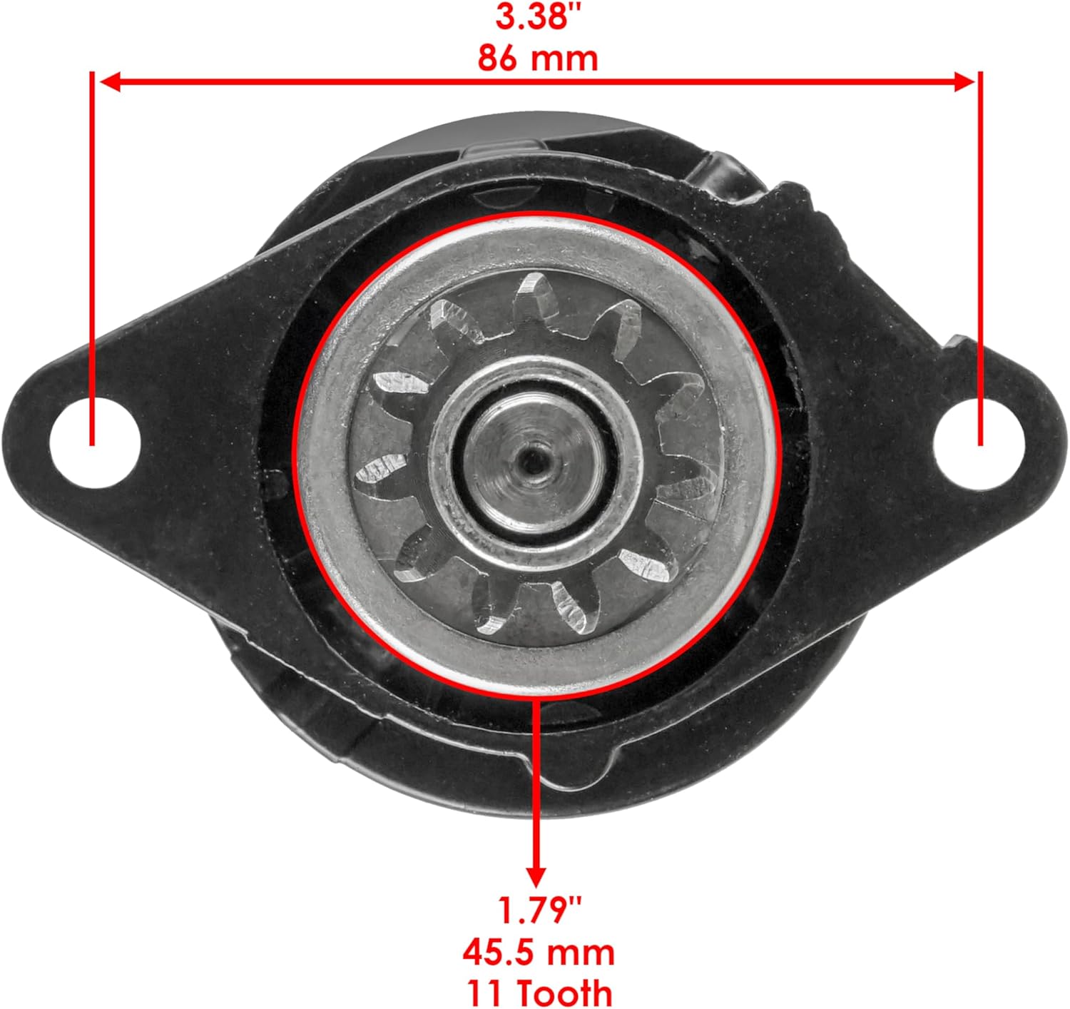 Caltric Starter Motor Compatible With Yamaha Marine 40HP P40TLR 1998