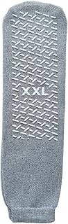 2XL Non Slip Sock, Extra Wide Slipper Socks, Gripper Socks, Non-Skid, Single Tread (Pack of 3)