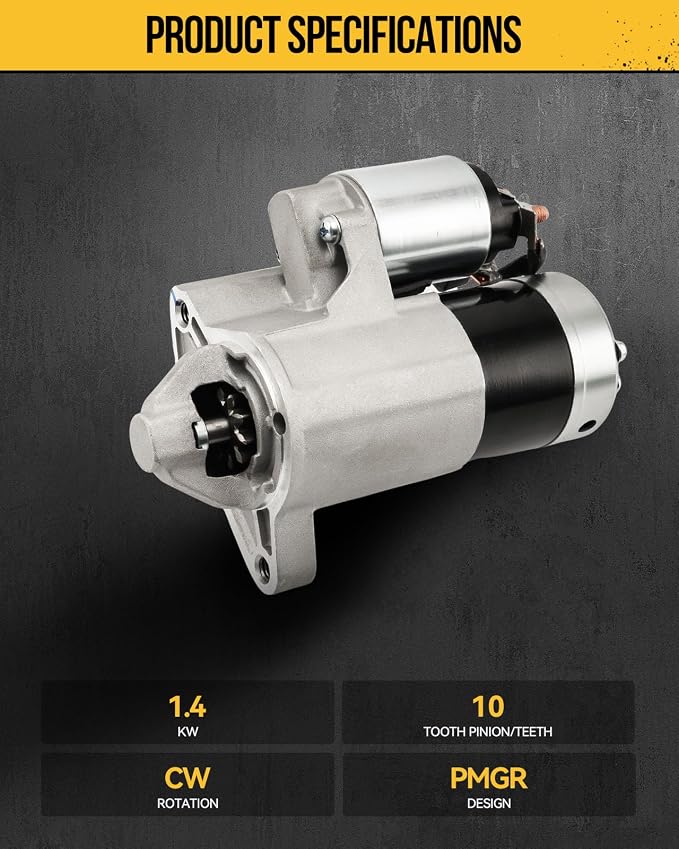 KAC Starter Motor 17877N Compatible para Jeep Liberty 2002 3.7L 1.4KW miniatura 2
