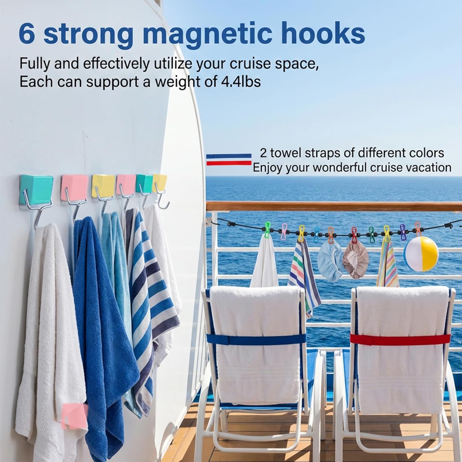 Cruise Ship Essentials 2026,Cruise Must Haves Kits with Non-Surge Protector Power Strip,Lanyards for Cruise Ship Cards,Waterproof Luggage Tags Phone Pouches,Magnetic Hooks,Towel Bands and Clips-32Pcs