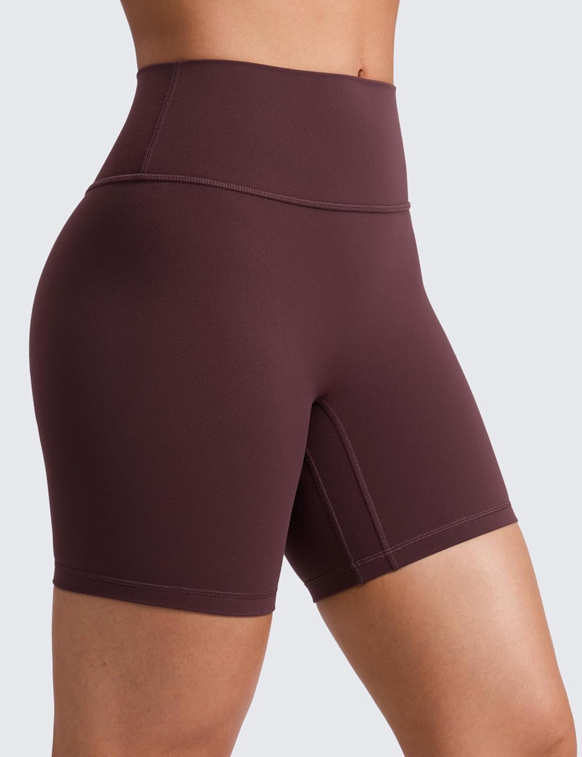 CRZ YOGA Secretsculpt Butterlift Biker Shorts 6"- No Front Seam High Waist Womens Workout Gym Booty Scrunch Butt