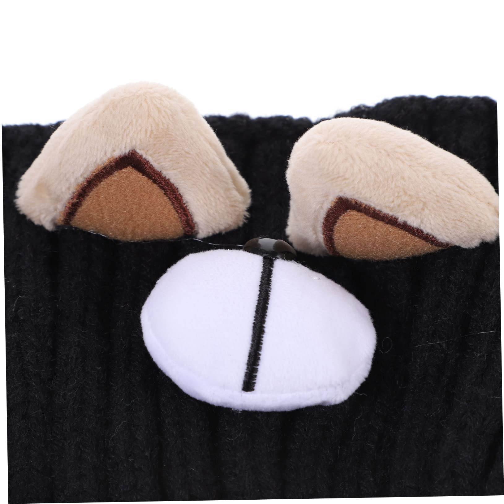 Beaupretty 4 Pièces bandeau large en tricot bandeau laine noir élastique pour garder chaud élasticité écharpe accessoires pour cheveux couvre-chef décorer