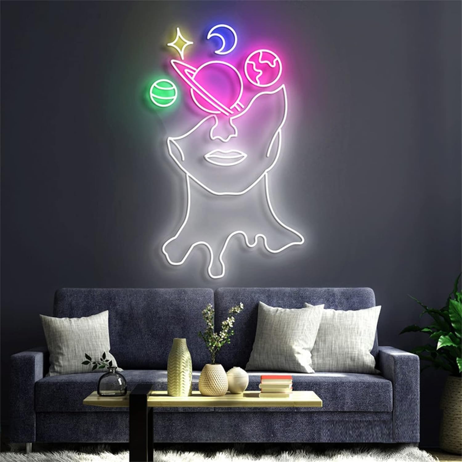 LEDネオンライト/ライトサイン/看板アートネオンサイン、壁掛けアクリルLEDネオンライト、ホームオフィス、リビングルーム、ベッドル