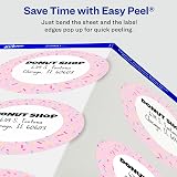 Avery® Print-to-The-Edge Labels, 22891, 3", Glossy White, 6 Labels Per Sheet, Pack of 10 Sheets – view 5