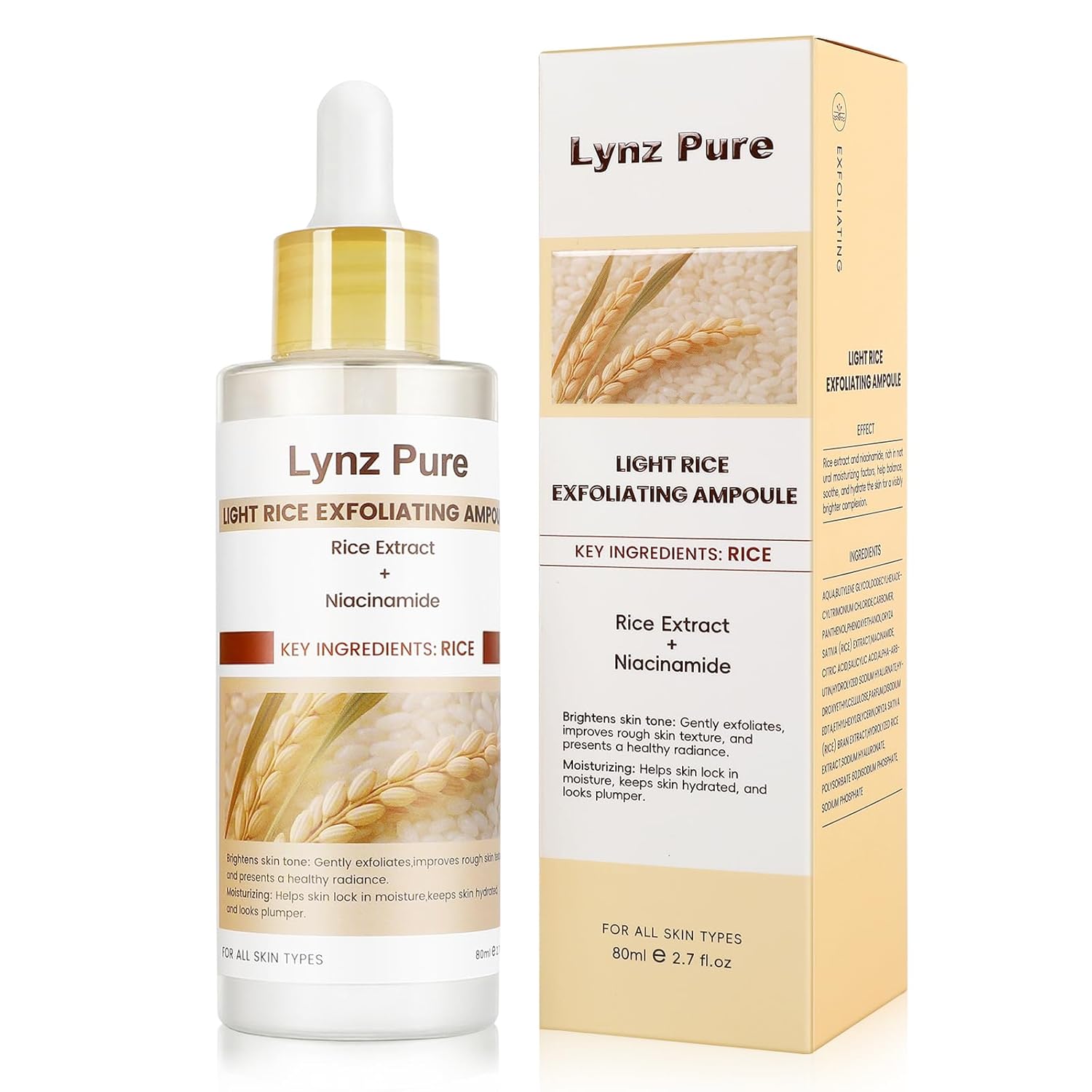 Peel Shot Glow White Rice Ampoule with Niacinamide – Brightening Exfoliating Serum for Face & Body, Hydrating Pore Refining Skin Care, Deep Cleanse & Glow Booster for Dull Uneven Skin, 2.71 fl oz - Image 8