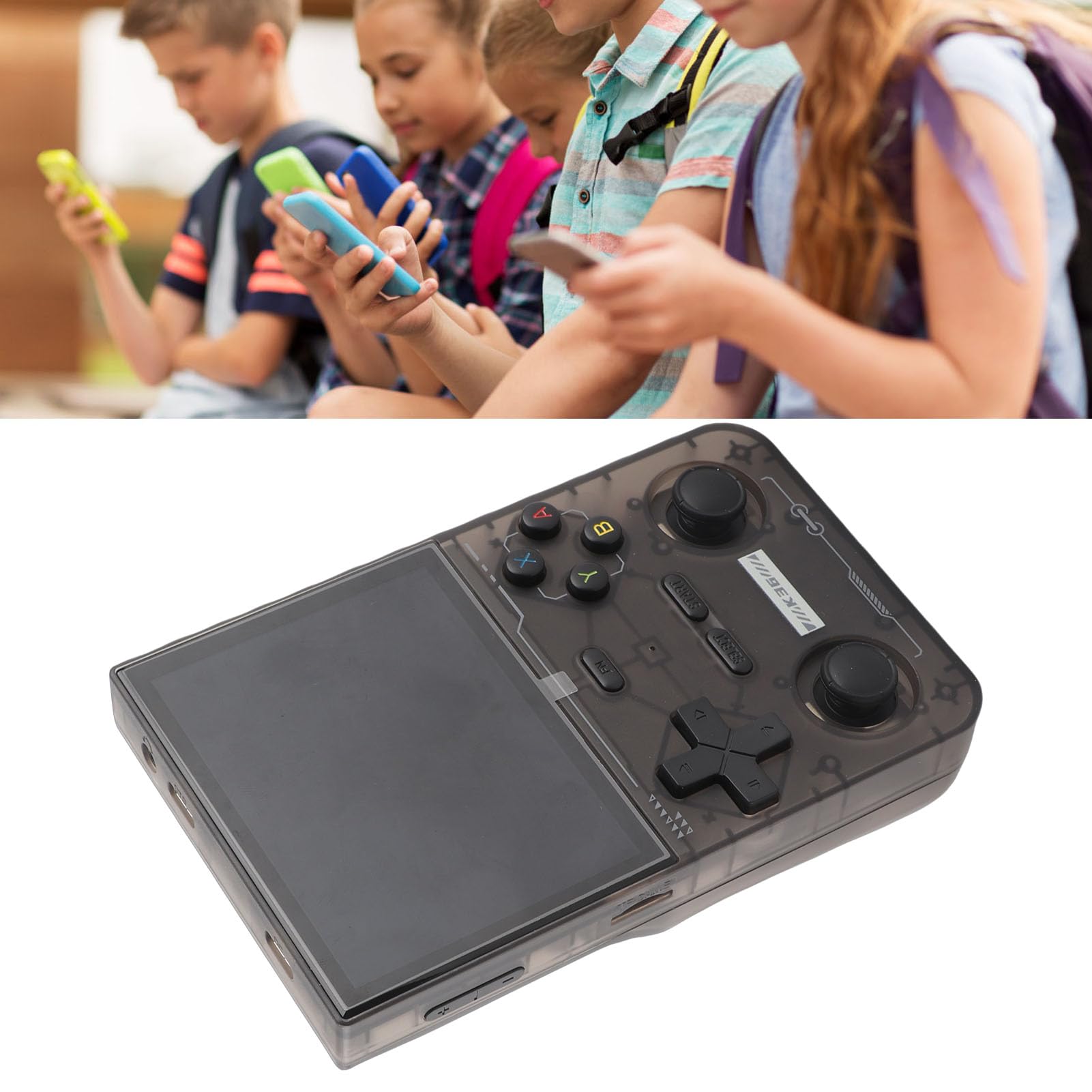 CHICIRIS Console da Gioco retrò con Schermo IPS da 3,5 Pollici Ad Alta Risoluzione e Doppi Joystick per L'intrattenimento Domestico (BLACK)